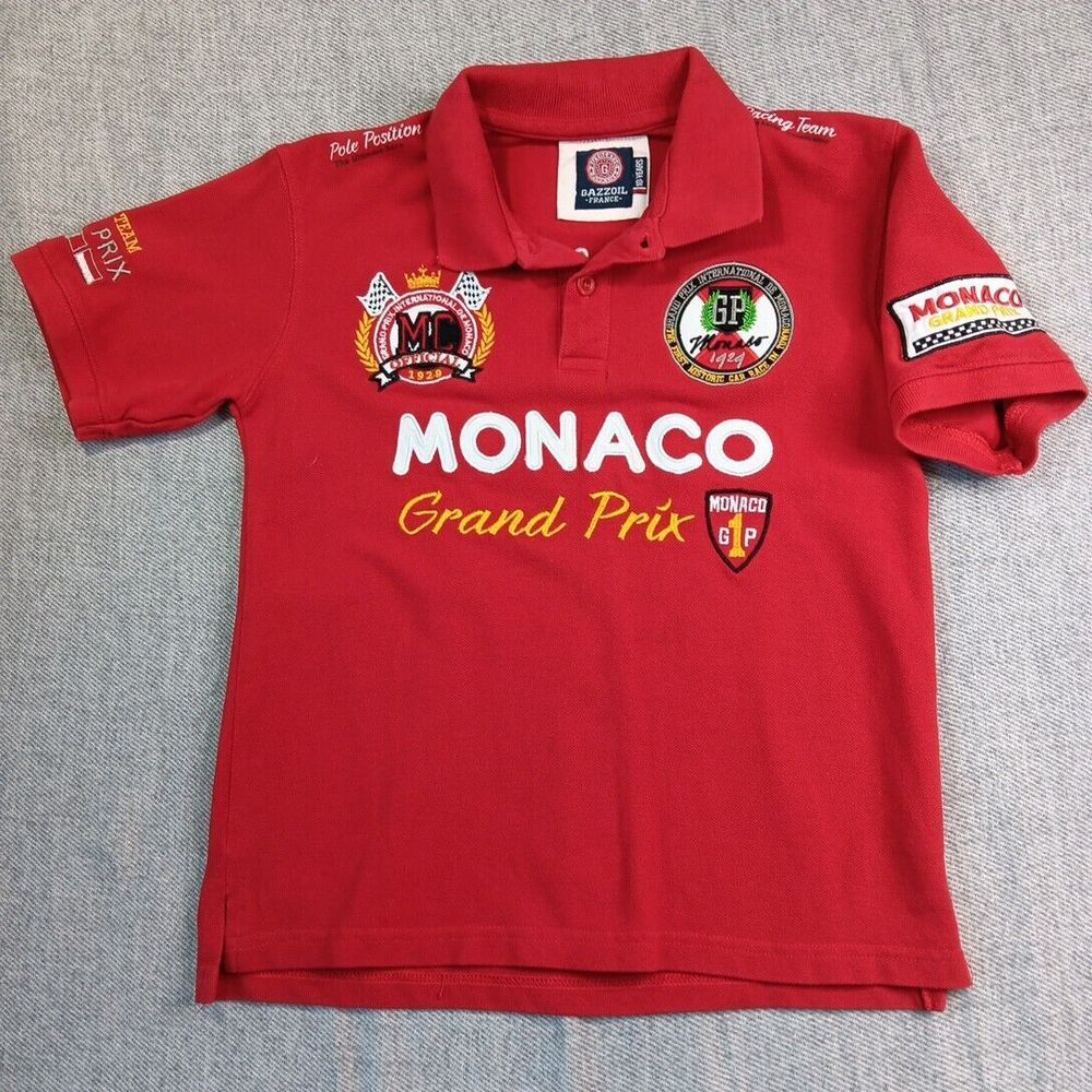 Gazzoil France Monaco Gda Prix Polo Racing Formula 1 Fan Spirit F1 Sz 10 Years - Picture 7 of 16